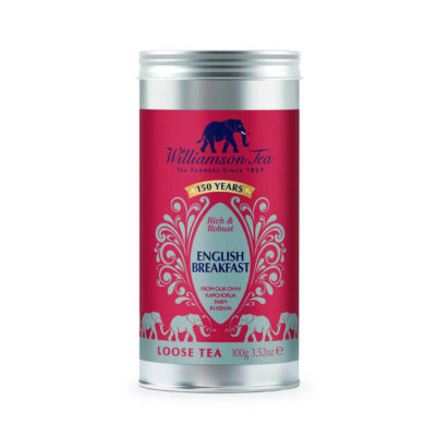 English Breakfast Loose Leaf Tea 100g Tin by Williamson Tea