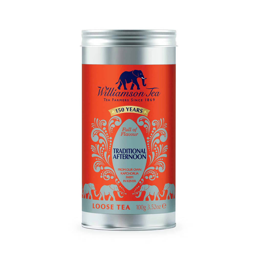 Traditional Afternoon Loose Leaf Tea 100g Tin by Williamson Tea