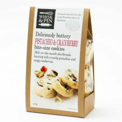 Pistachio & Cranberry Shortbread Cookies 260g Box