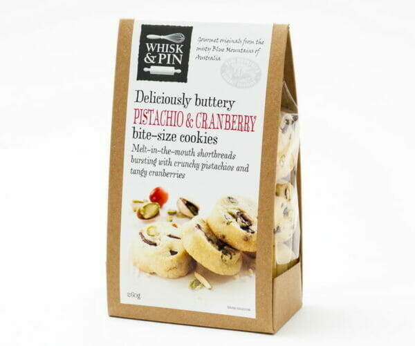 Pistachio & Cranberry Shortbread Cookies 260g Box