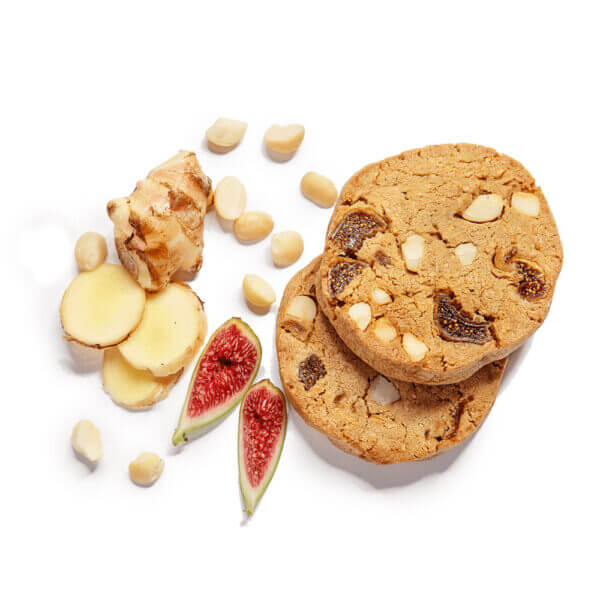 Fig, Macadamia & Ginger Cookies