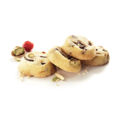 Pistachio & Cranberry Shortbread Bite Size Cookies