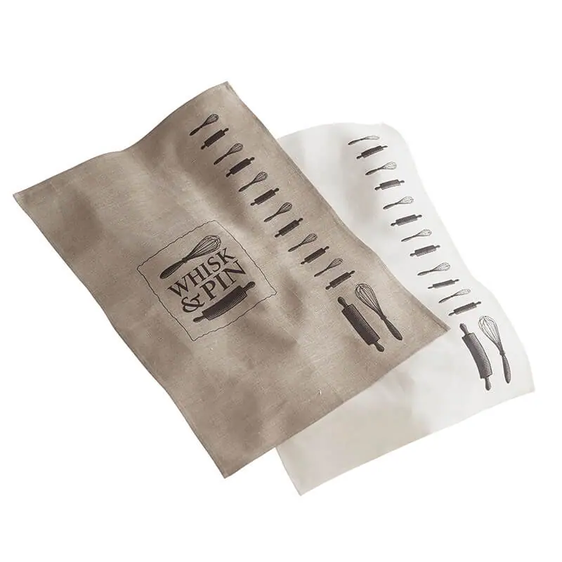 Hand Printed Tea Towels - Whisk & Pin