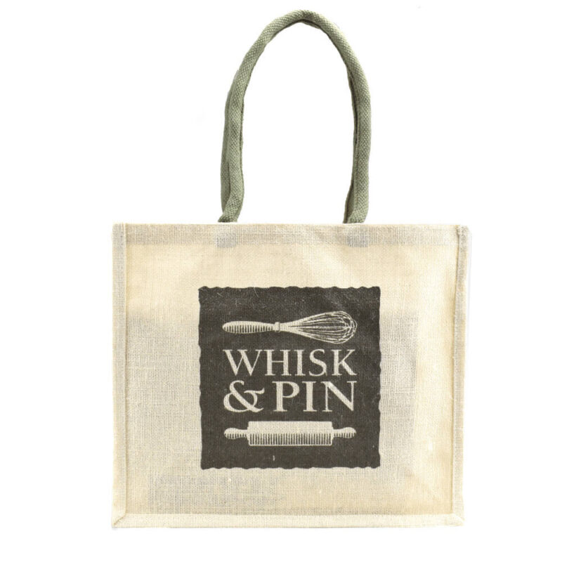 Whisk & Pin Jute Carry Bag