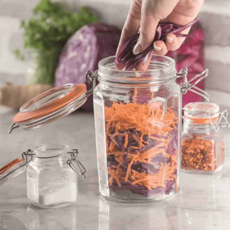 Kilner Facetted Clip Top Jar 950ml