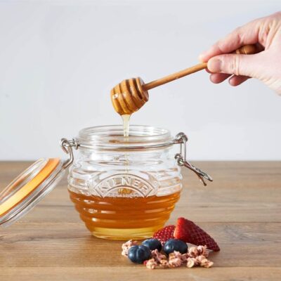 Kilner Honey Pot & Drizzler Spoon 400ml