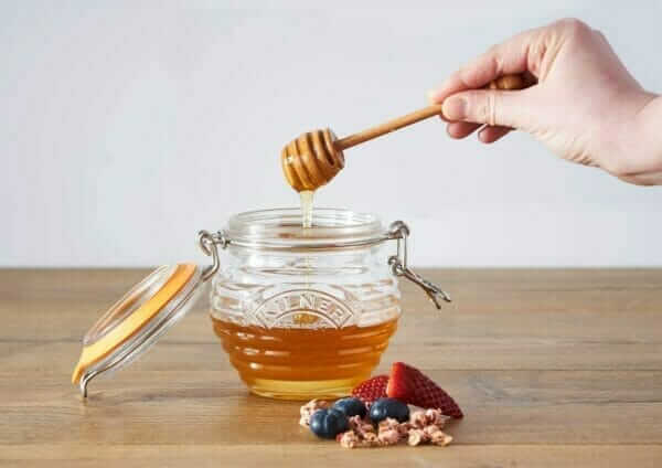 Kilner Honey Pot & Drizzler Spoon 400ml