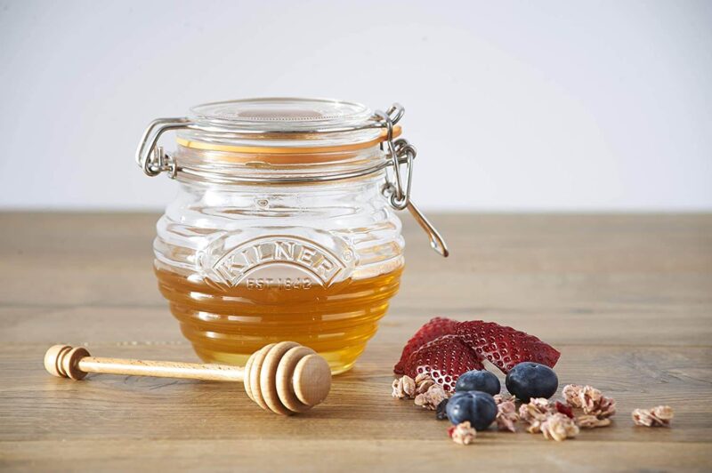 Kilner Honey Pot & Drizzler Spoon 400ml