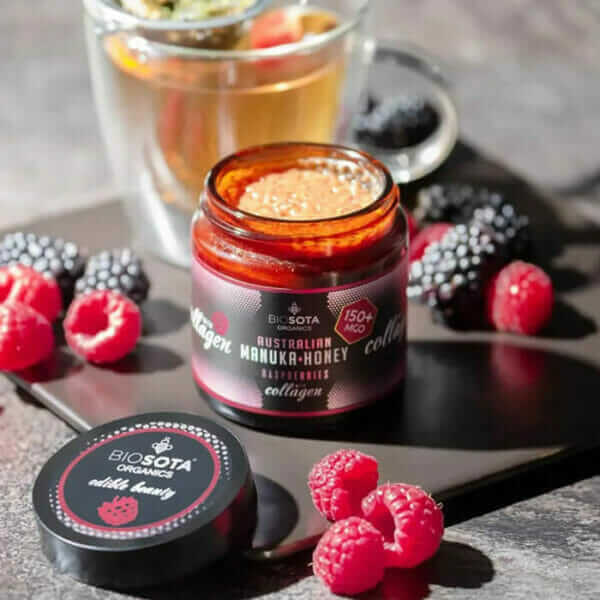 Biosota Manuka Honey MGO 150 Raspberry with Collagen