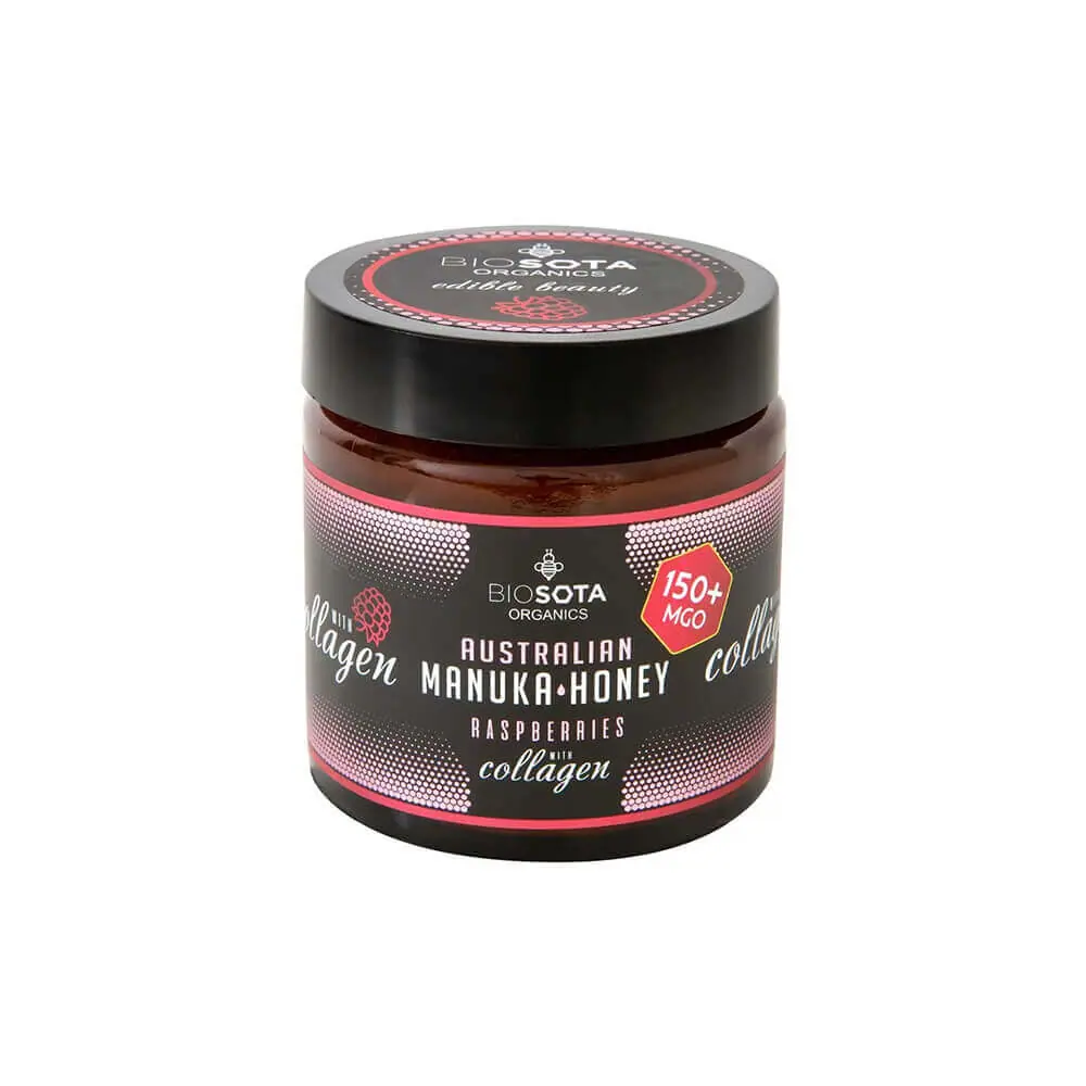 Biosota Manuka Honey MGO 150 Raspberry with Collagen Biosota Manuka Honey MGO 150 Raspberry with Collagen