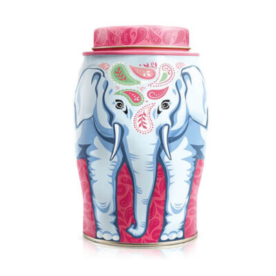 Modern Paisley Elephant Caddy – 40 Earl Grey Teabags 100g