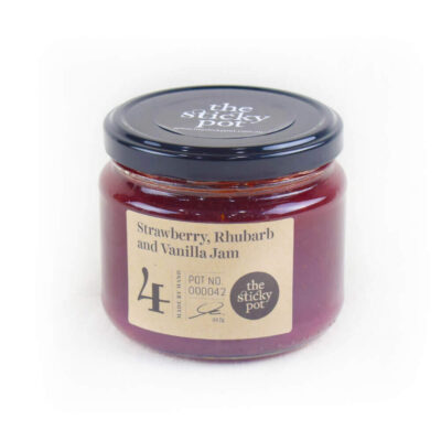 Strawberry Rhubarb and Vanilla Jam