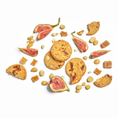 Fig, Macadamia & Ginger Cookies