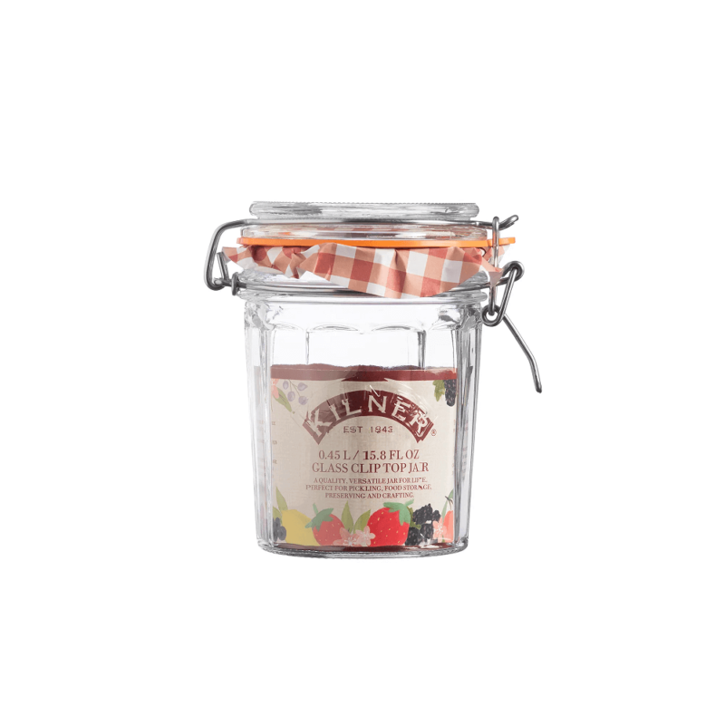 Kilner Facetted Clip Top Jar 450ml