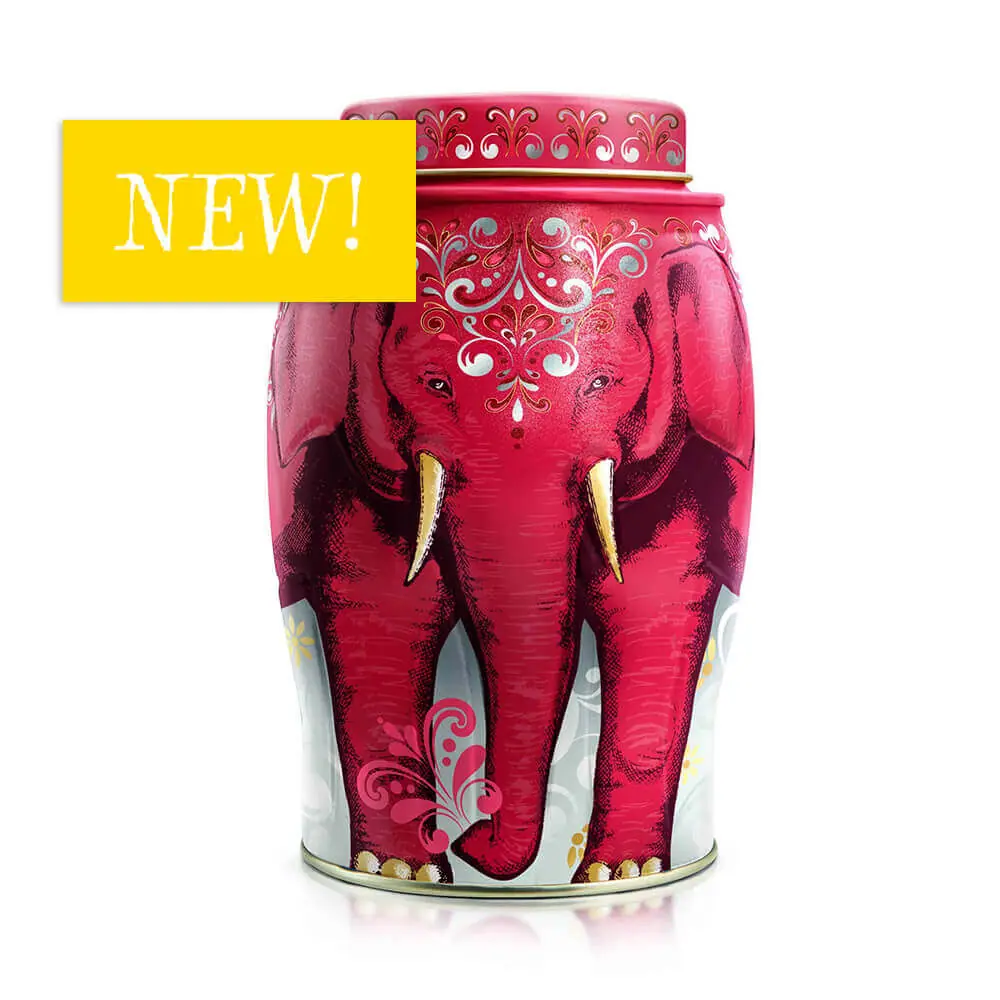 Tembo Red Elephant Caddy - 20 English Breakfast Teabags 50g - Image 1