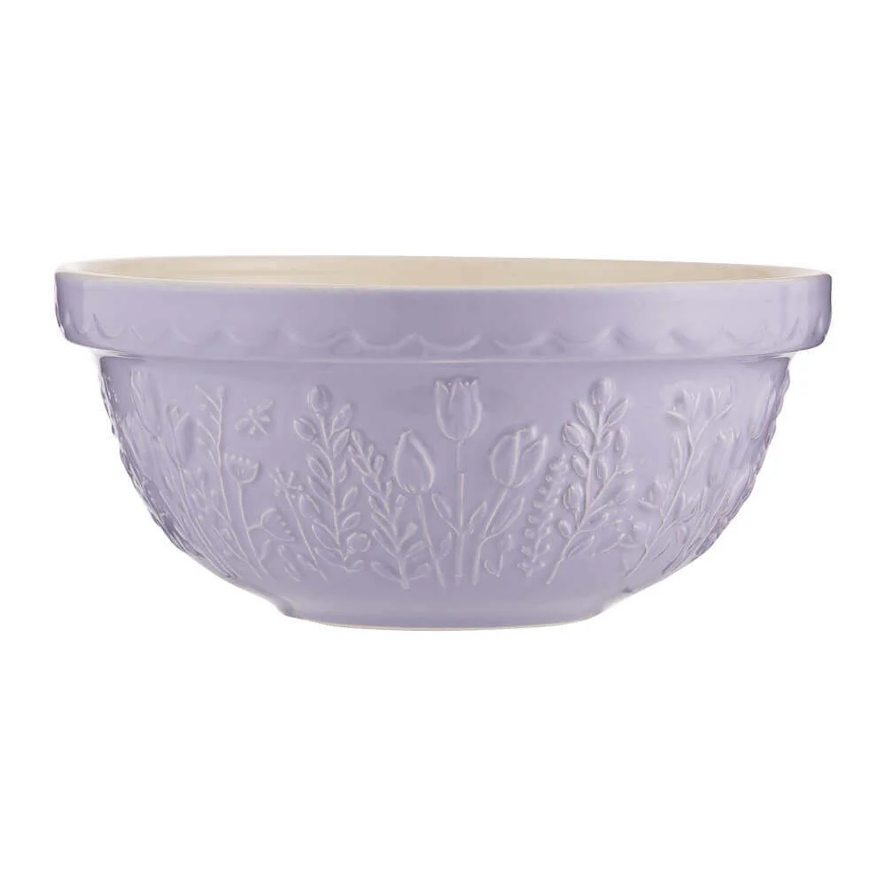 Mason Cash Meadow Tulip Mixing Bowl Lilac 24cm - Image 1